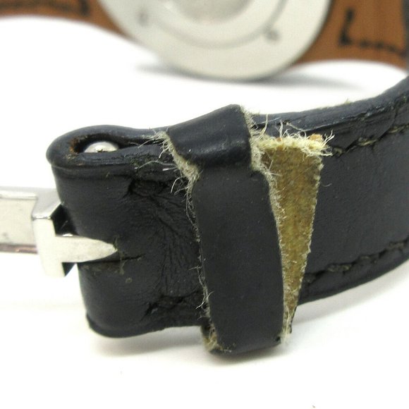 Authentic HERMES HA3.210 Arne Ladies Quartz Wristwatch Watch Silver SS - Picture 5 of 6